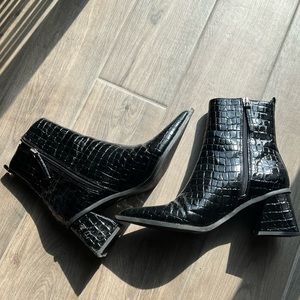 Top shop croc boots